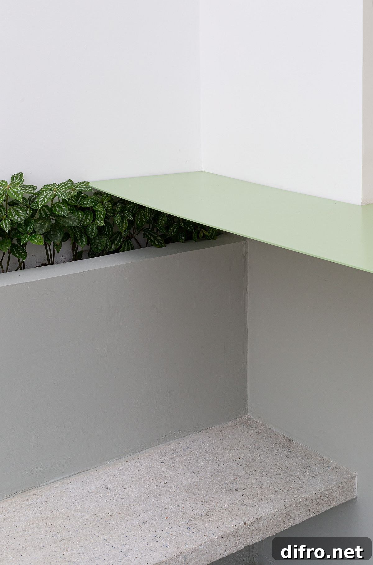 Integrating planters and greenery into compact urban dining interiors