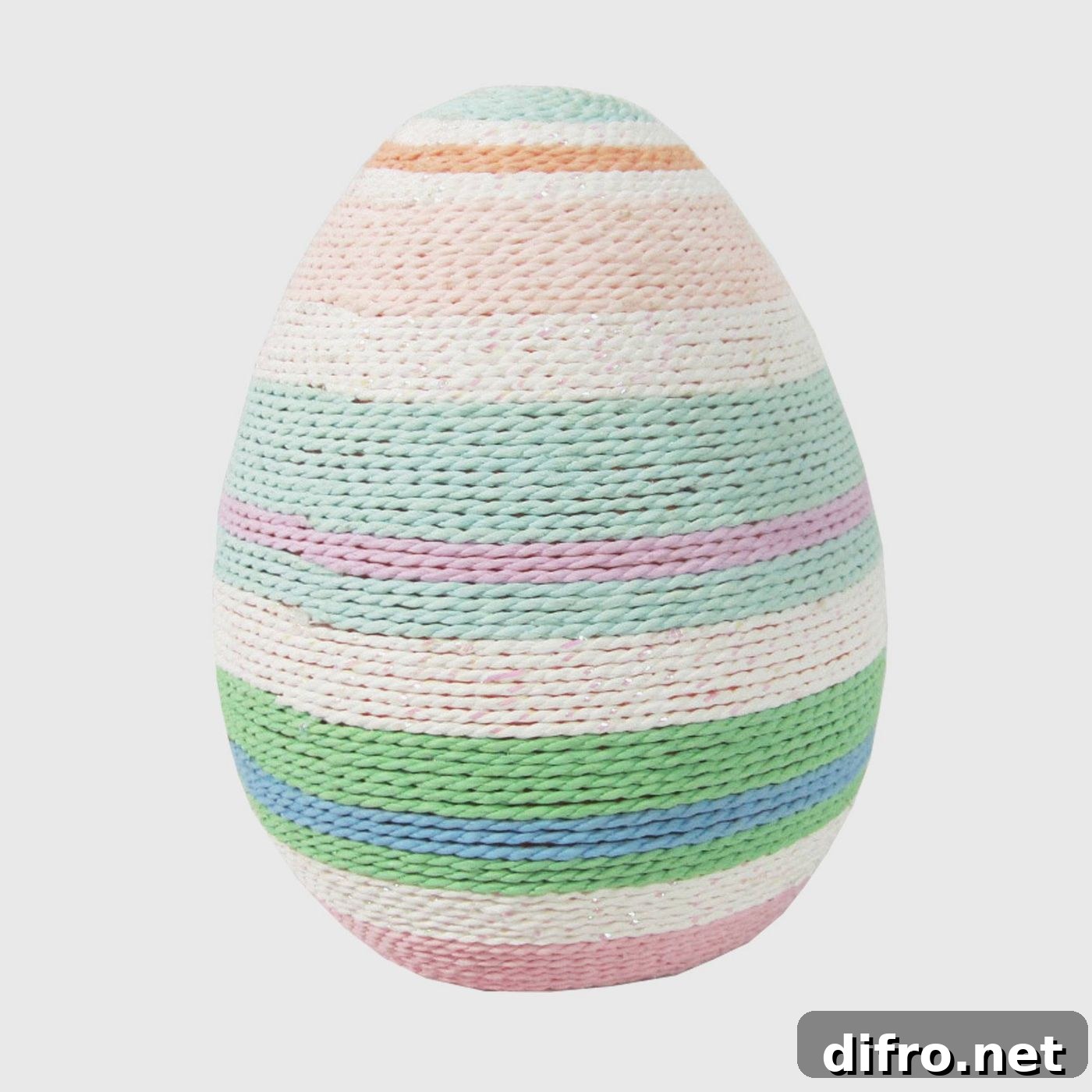 Yarn wrapped Easter egg
