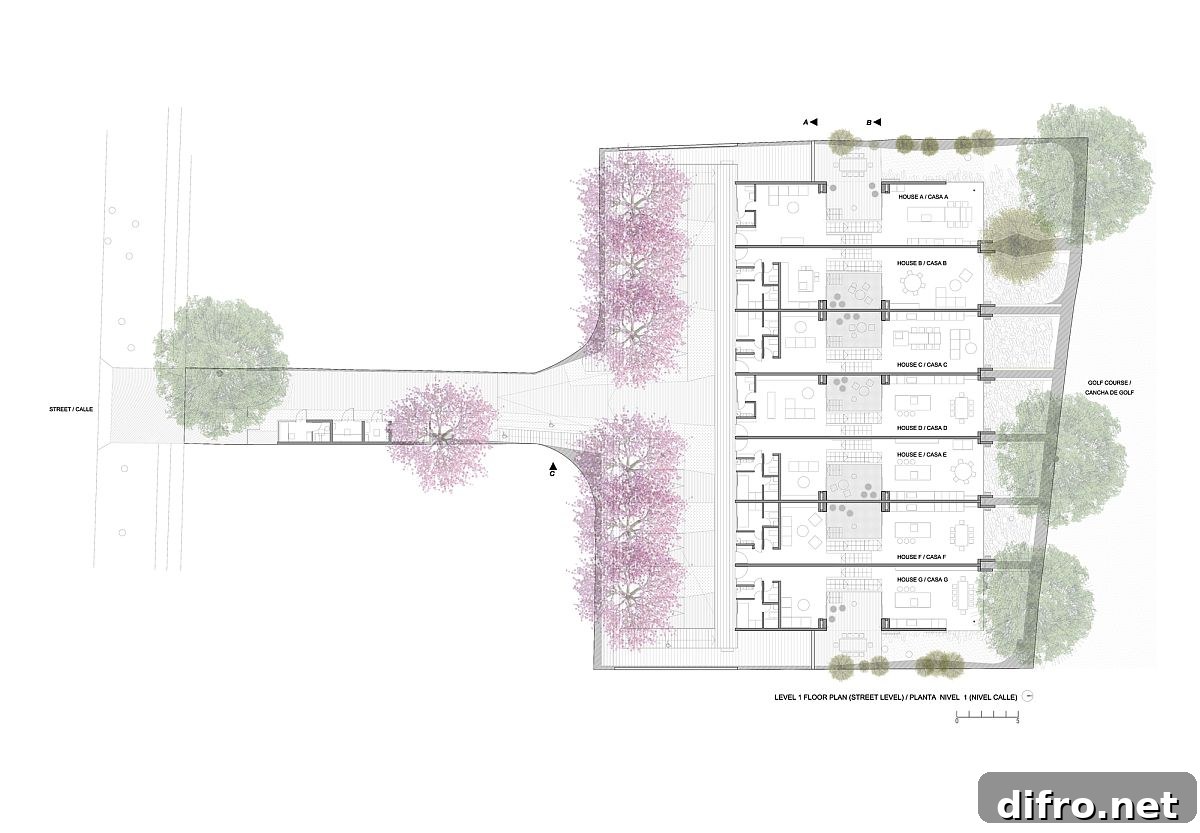 Design plan of Houses Townhouse Nocedal designed by Norte Readymade in Santiago
