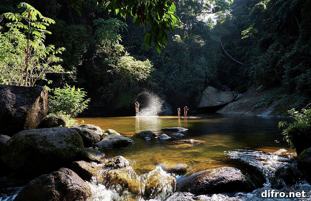Scenic landscape and waterfalls around the house add to its serene appeal