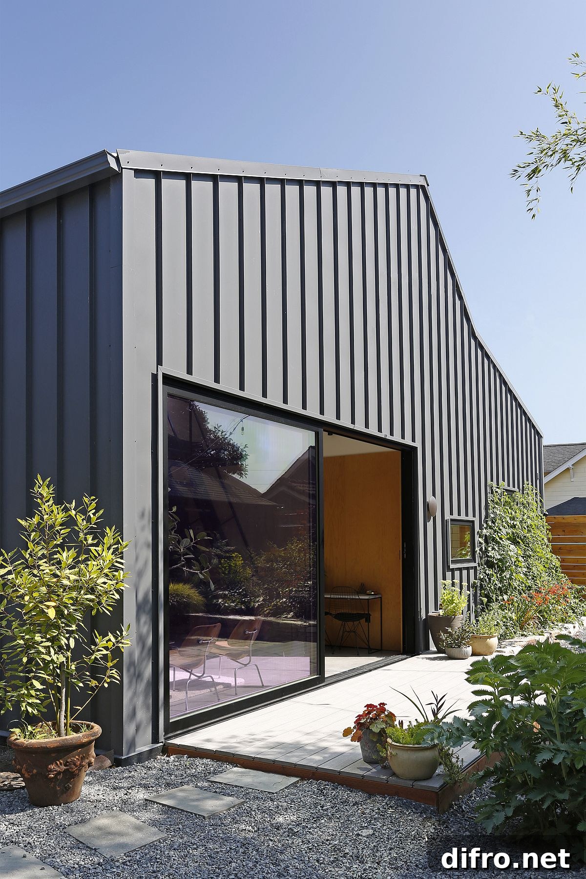Overall design gives a modern mid-century vibe