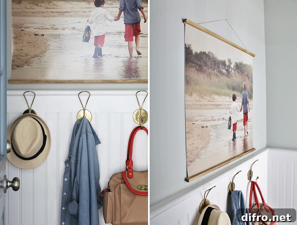 Beautiful and large photo can be crafted at home in no time at all!