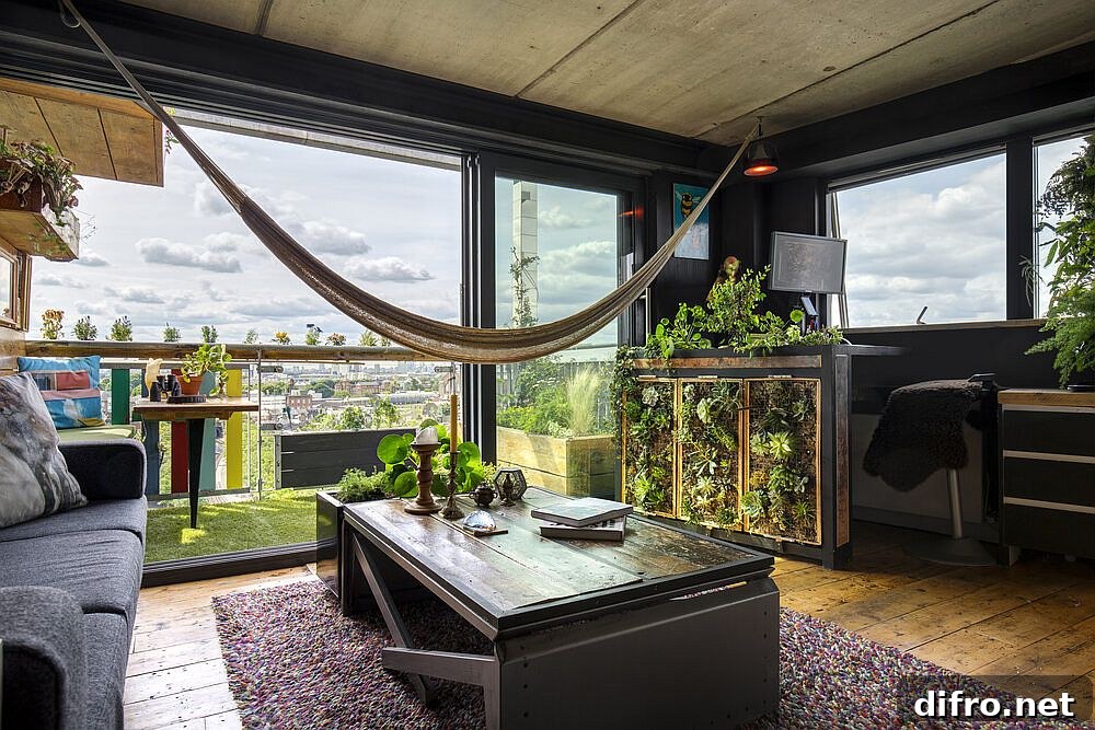 Turning South London apartment into a Bohemian refuge with industrial and rustic elements
