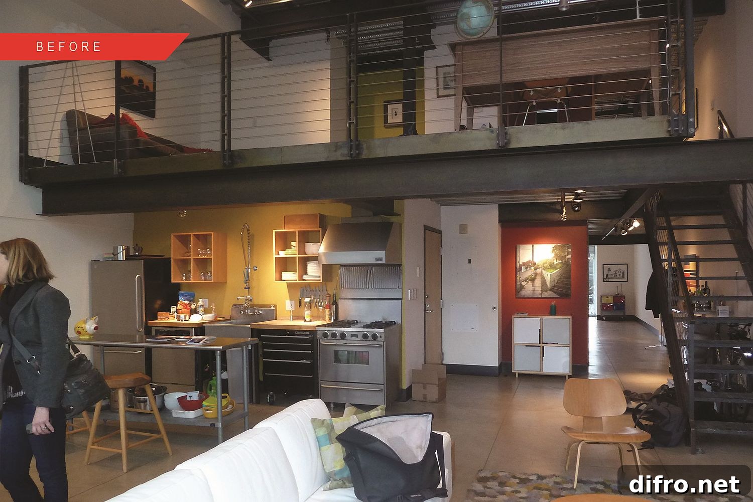 Interior of the Seattle Loft before renovation