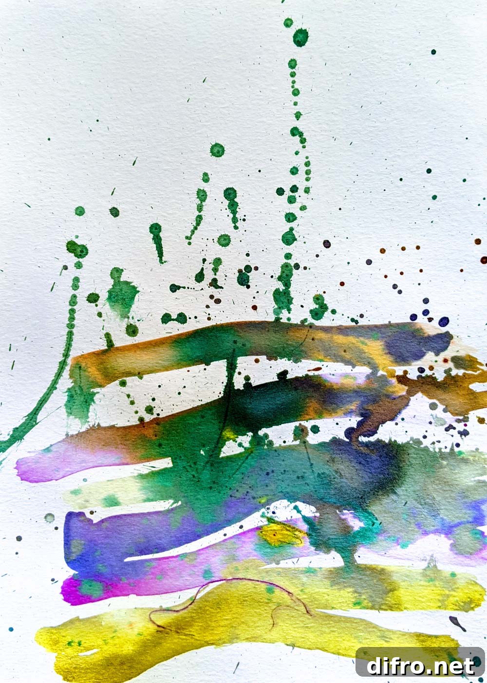 Abstract watercolor painting