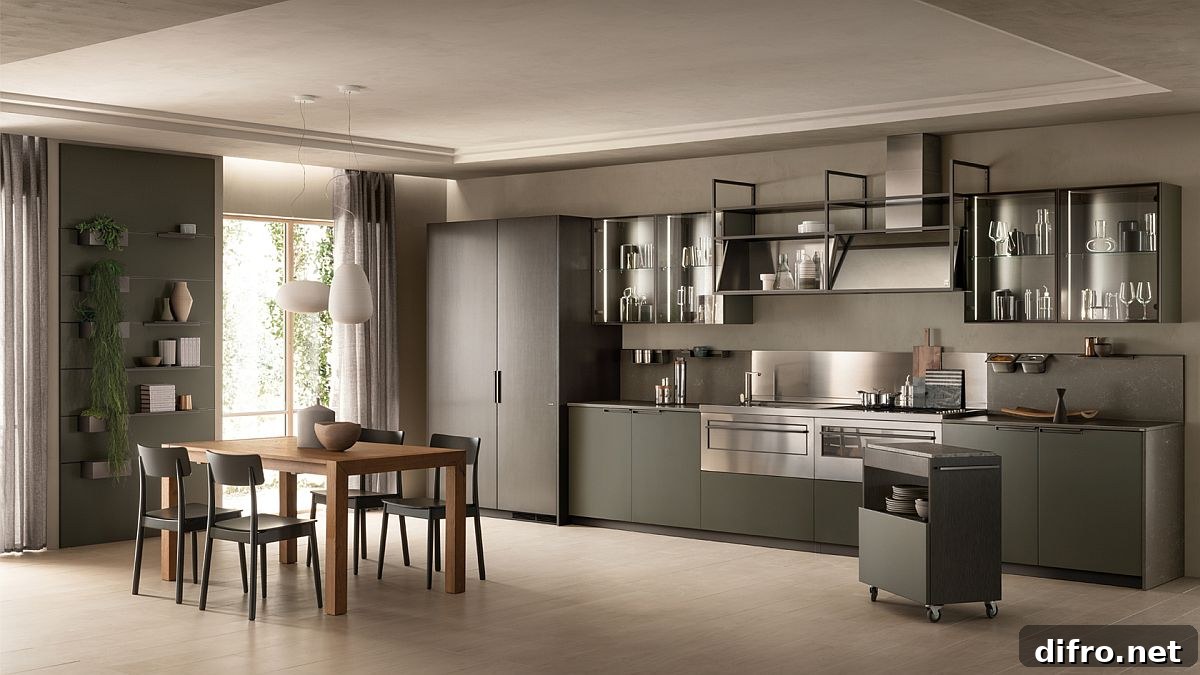 Polished modern MIA kitchen by Scavolini