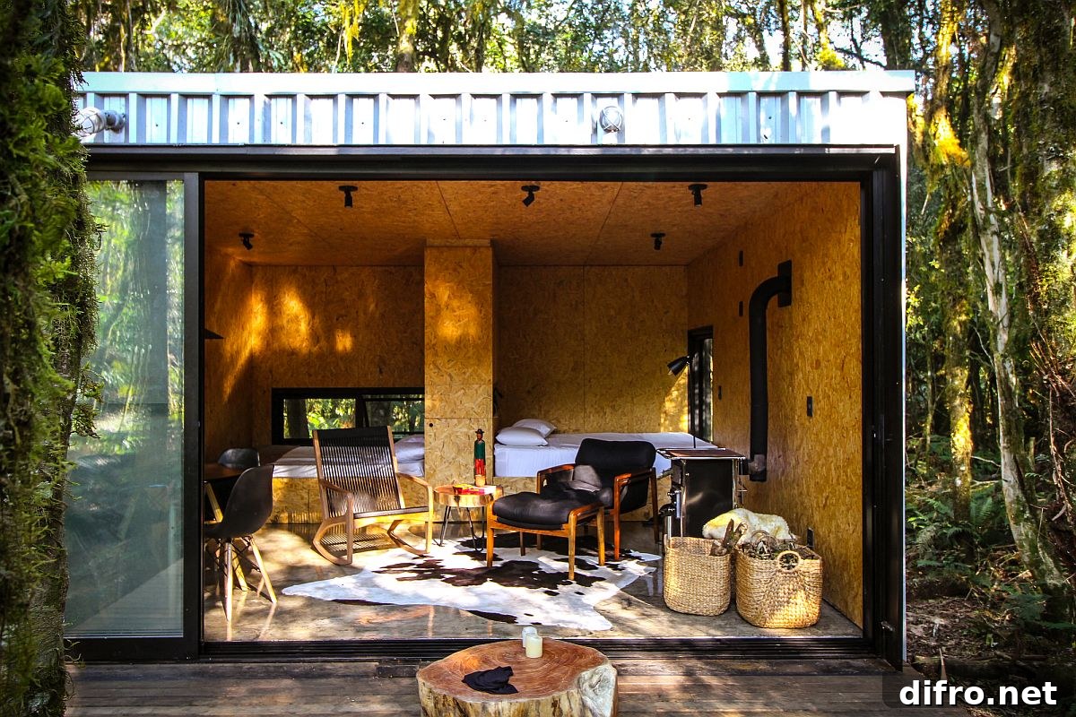 Small sustainable vacation home in Brazil made with SIPs and assembled in less than 2 days
