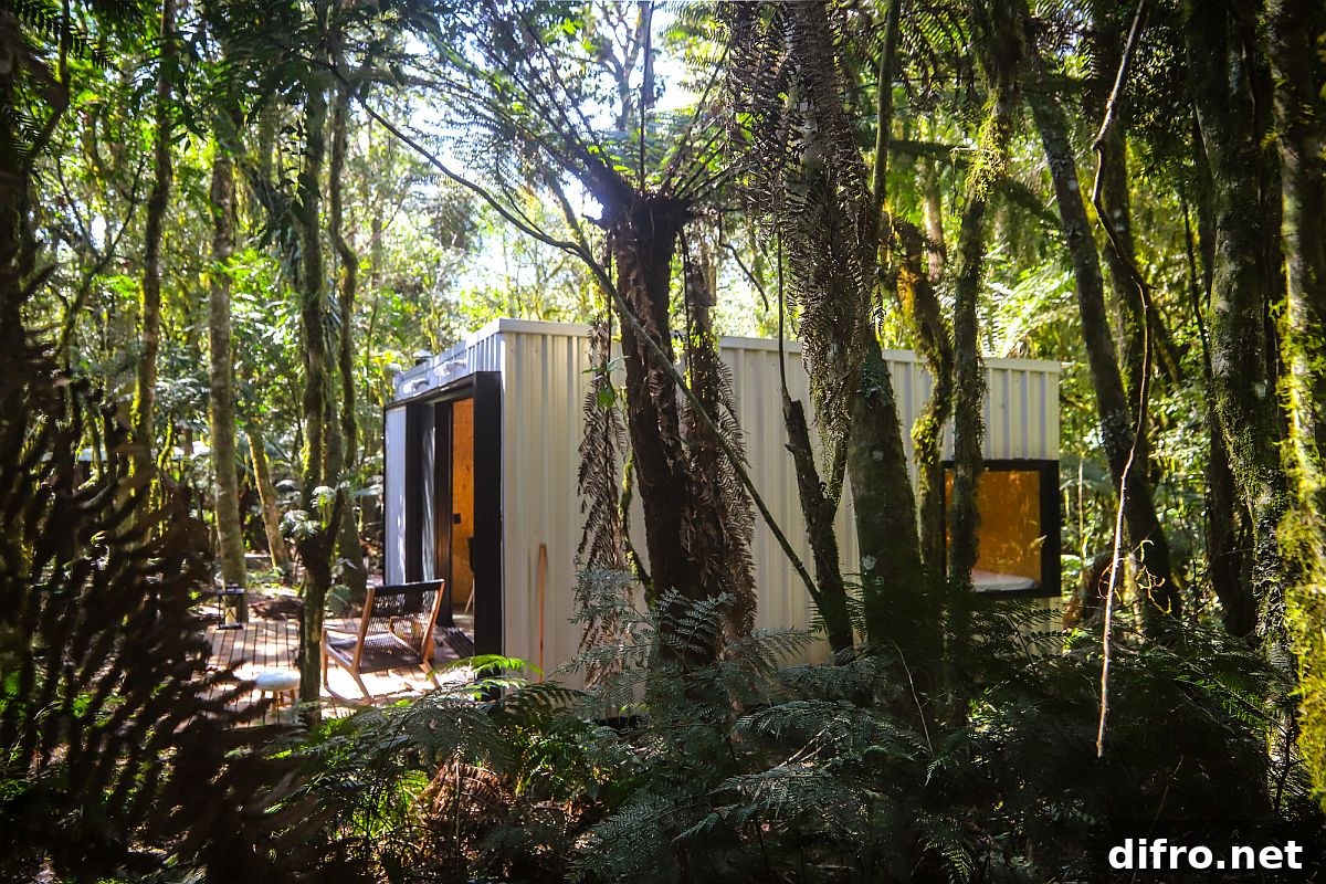 Natural greenery around the custom built cabins has been left as undisturbed as possible