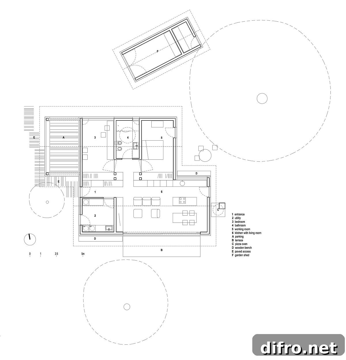 Floor plan of House for Simple Stay