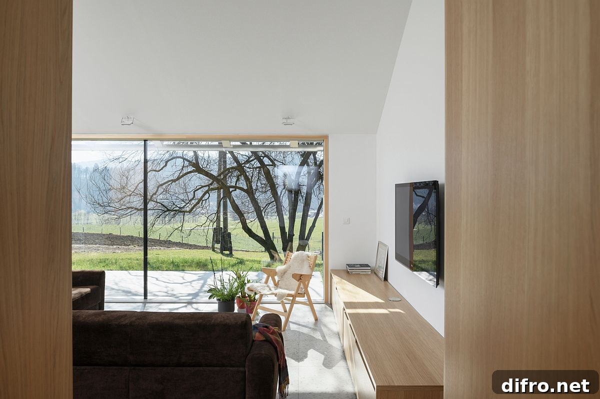 Slim wooden furniture