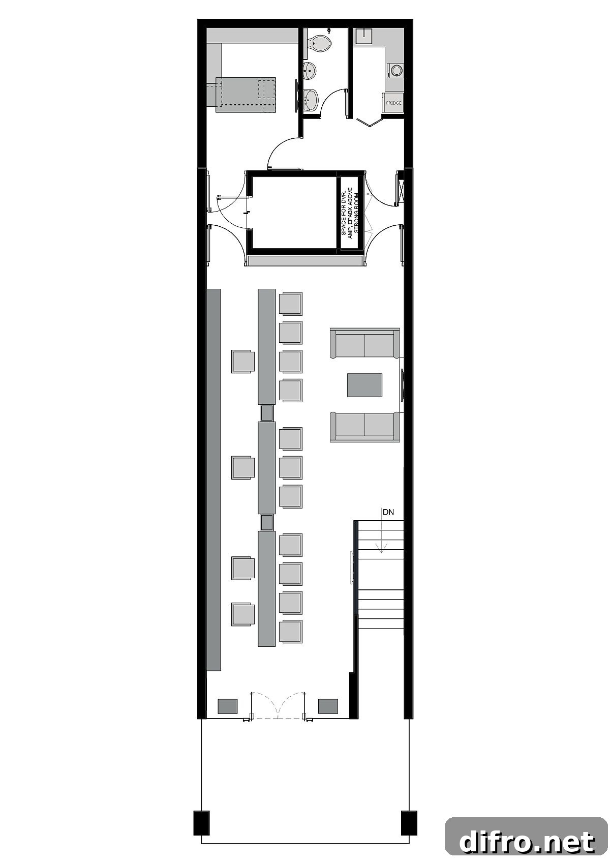 Ground floor design plan of the jewelry store in Haryana, India