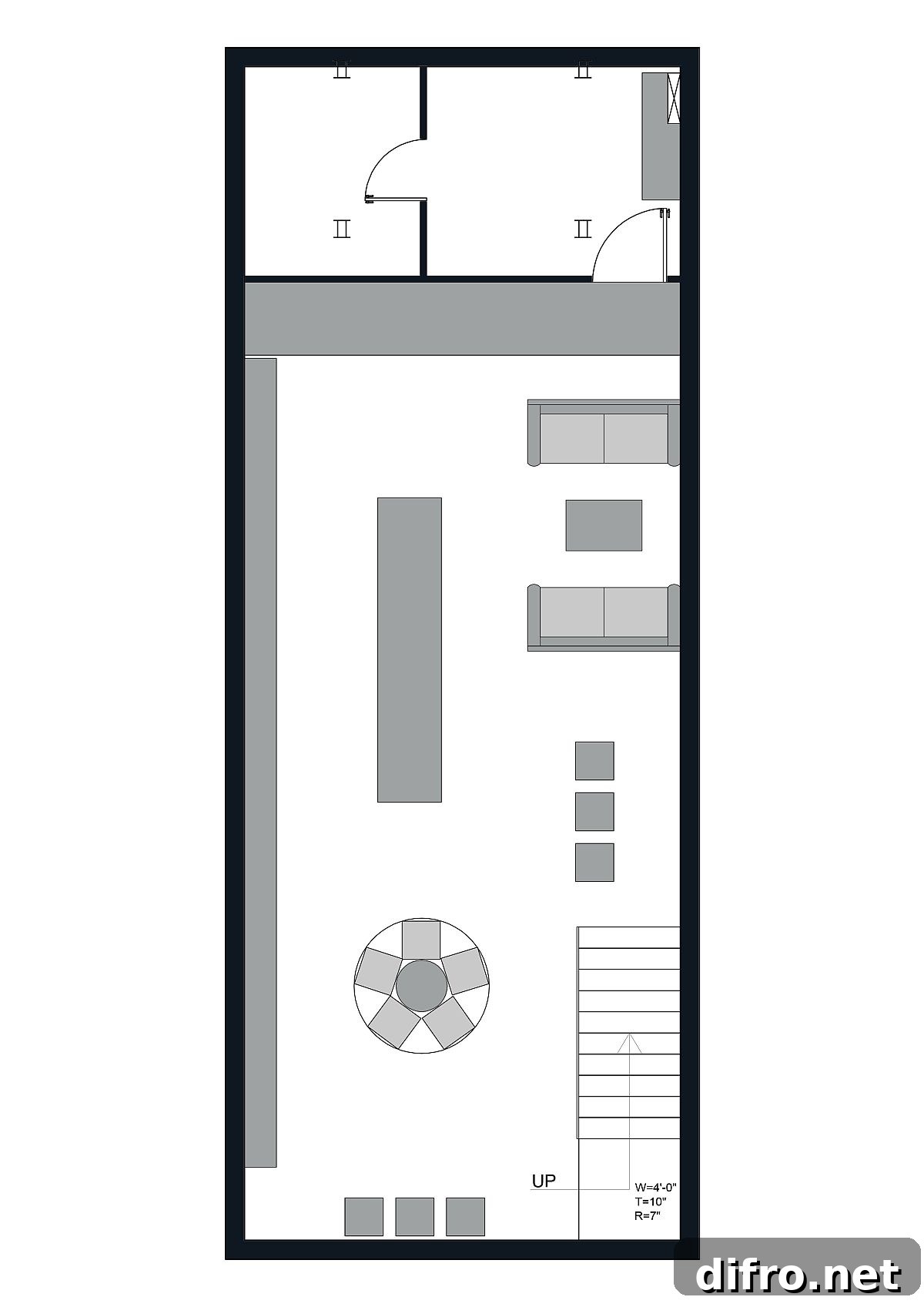 Basement floor plan of the jewelry store in Panchkula, India