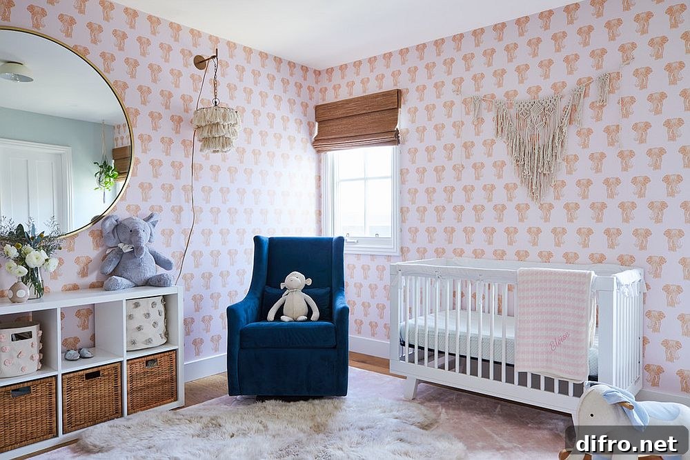 Light-filled contemporary nursery