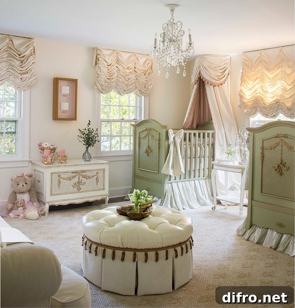 French country shabby chic nursery