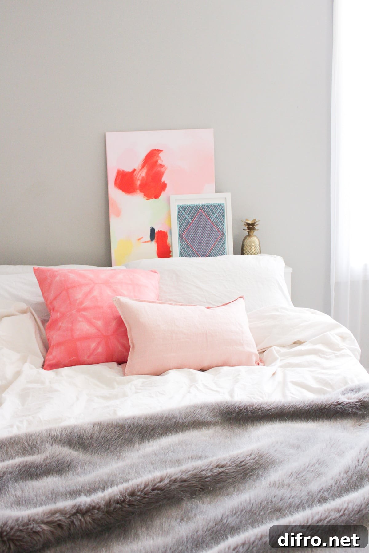 Shibori throw pillow
