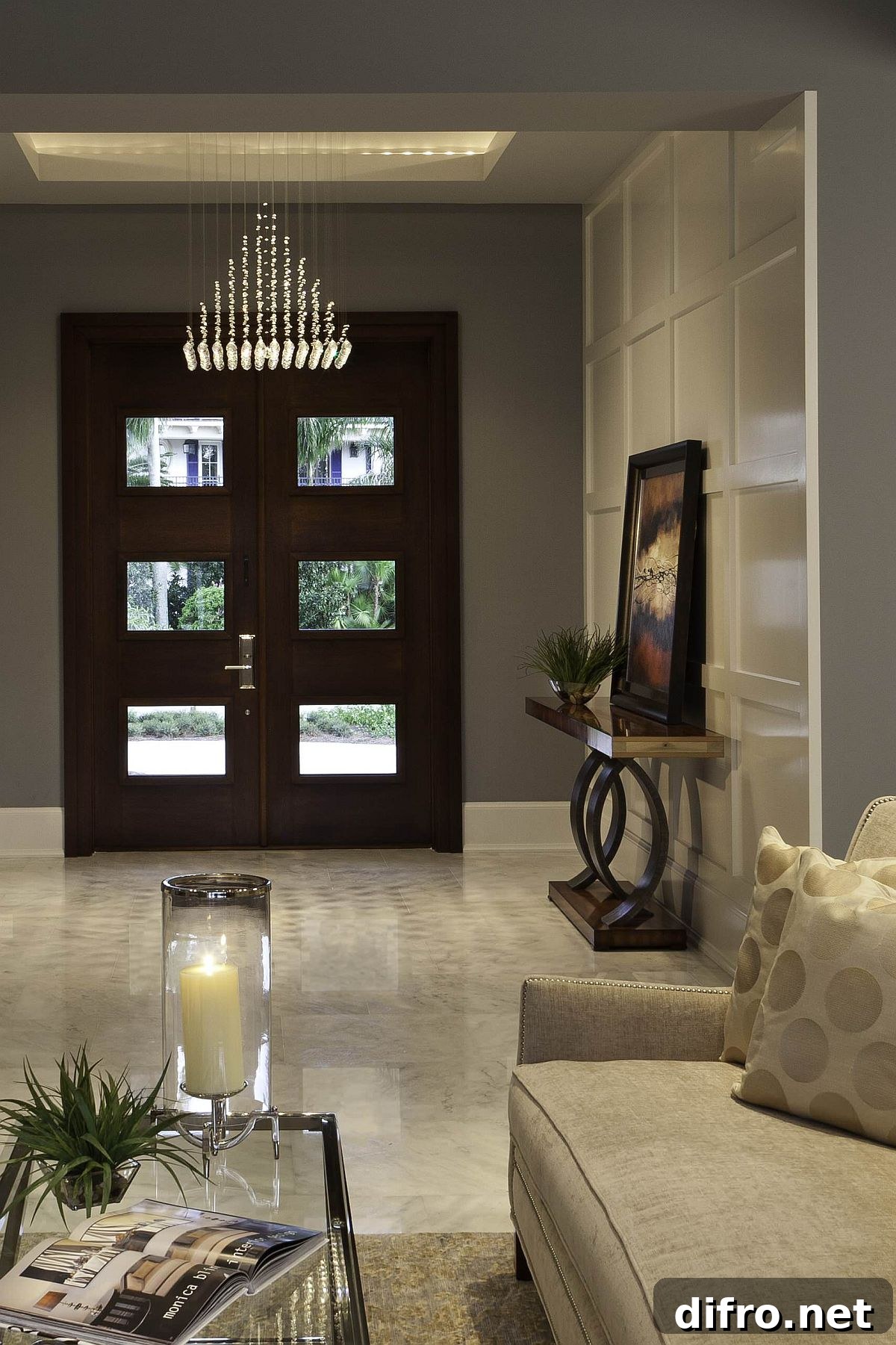 Monochromatic beige room