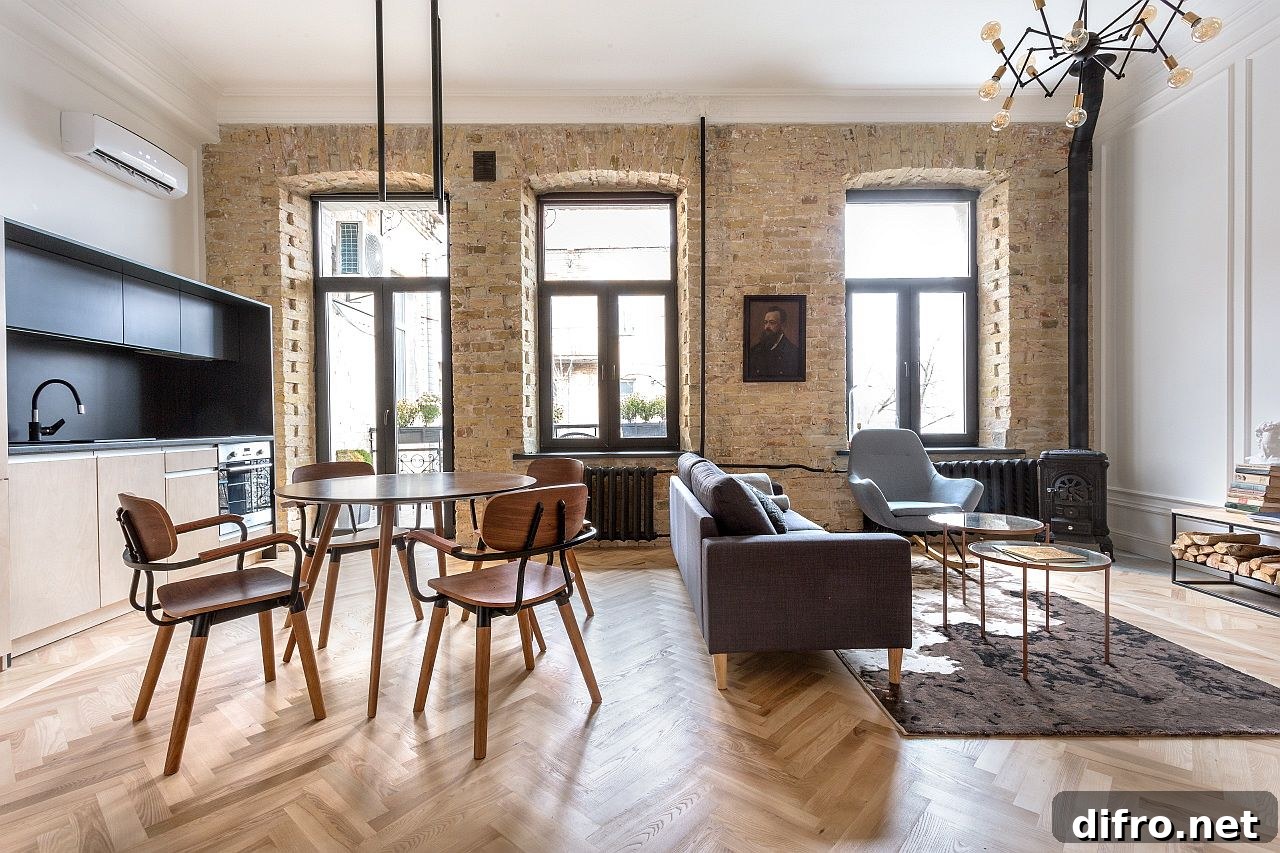 Large windows bringing natural light