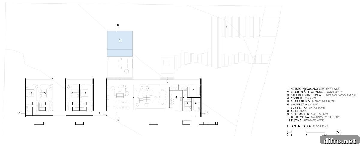Floor plan of the Pipa House