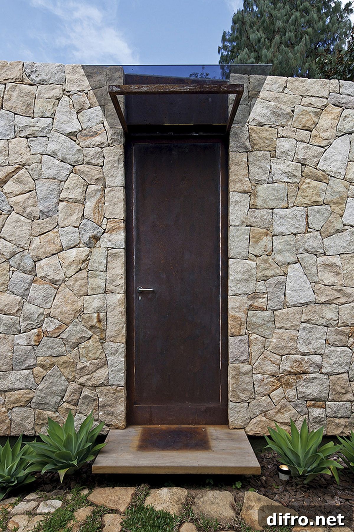Protected entry to the writer’s retreat