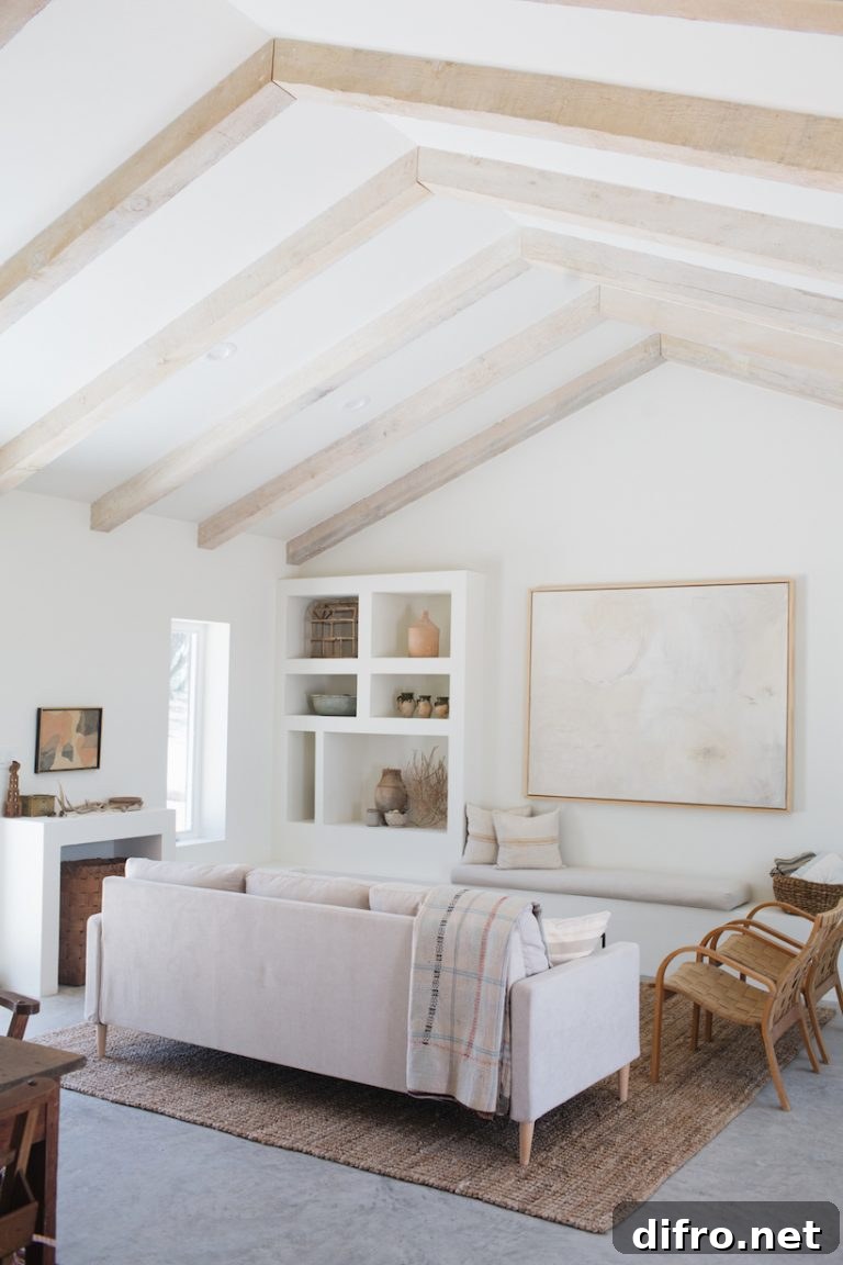 Living room in a modern country cottage
