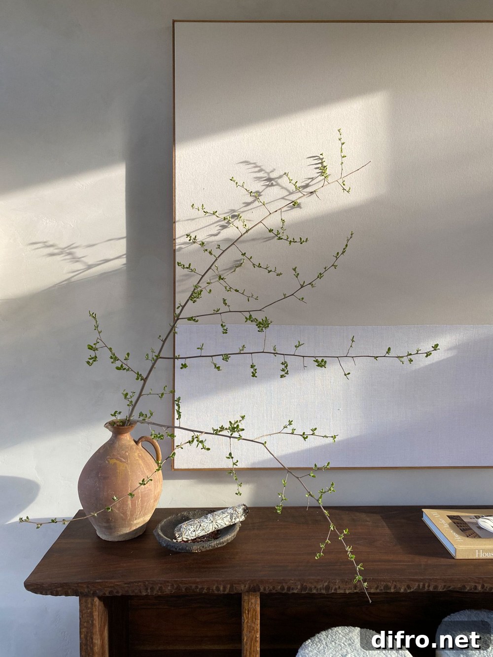 Foraged branch centerpiece