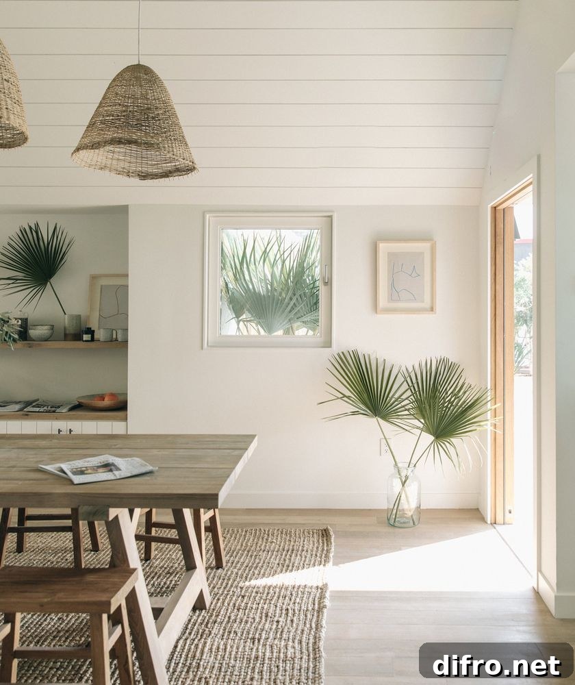 Palm leaves in a vase