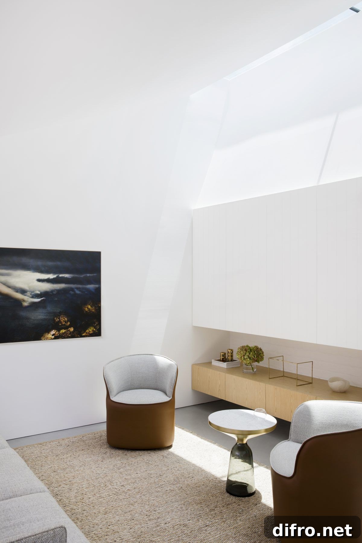 Minimal decorating style with curated decor pieces