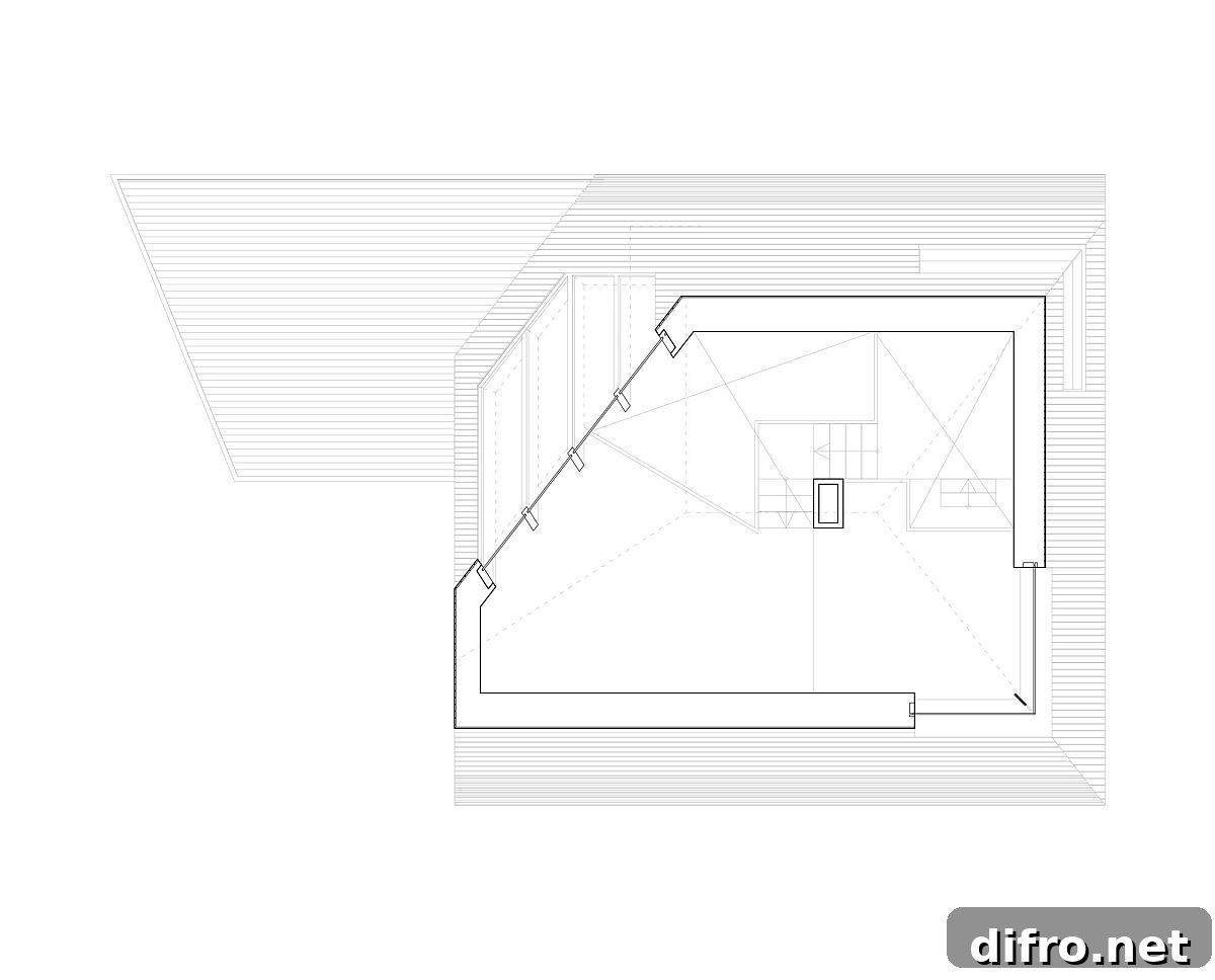 First floor plan of the Dune House