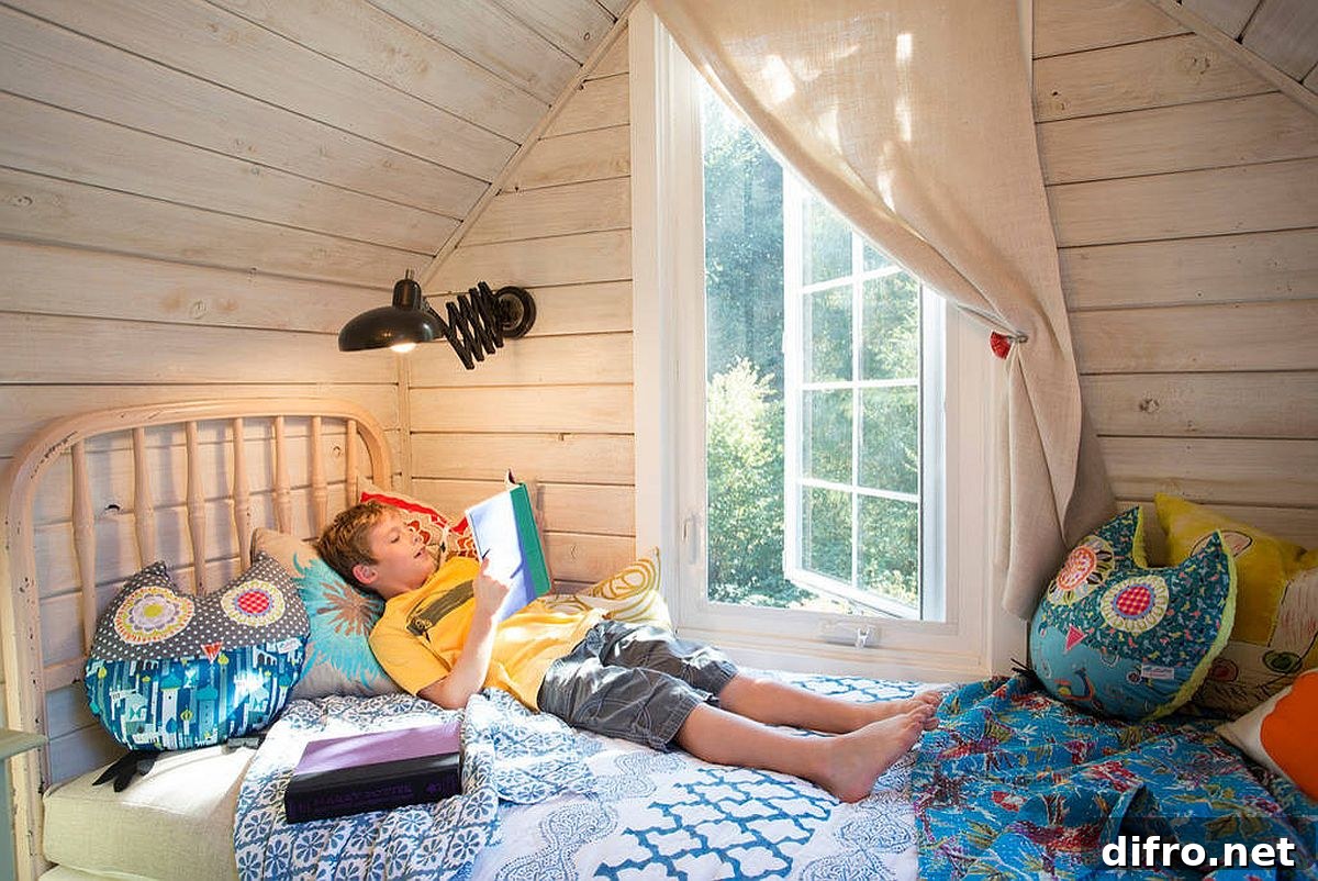 Cozy reading nook