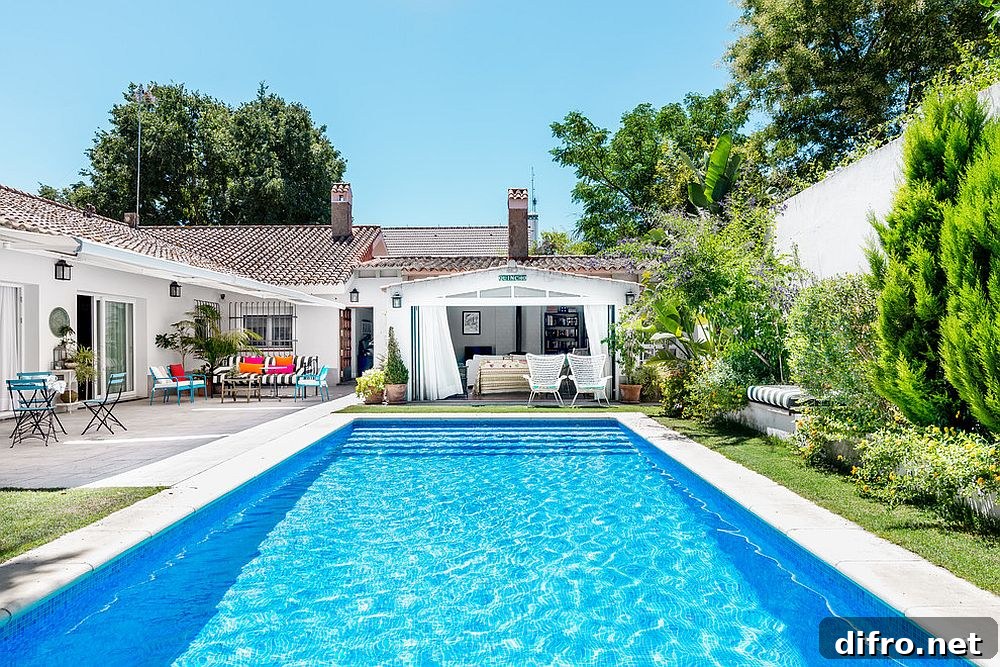 Pool house and outdoor hangouts
