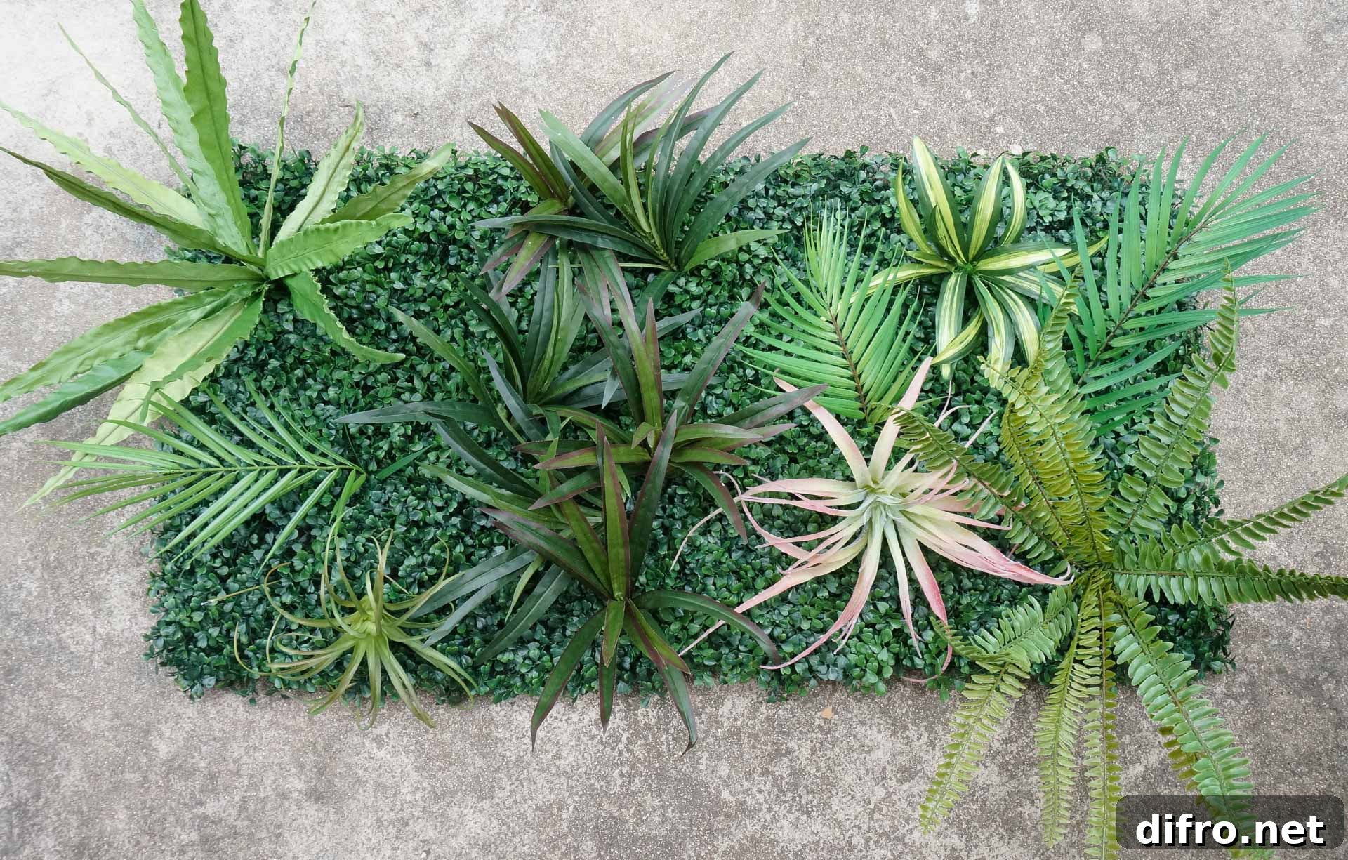 DIY faux living wall project