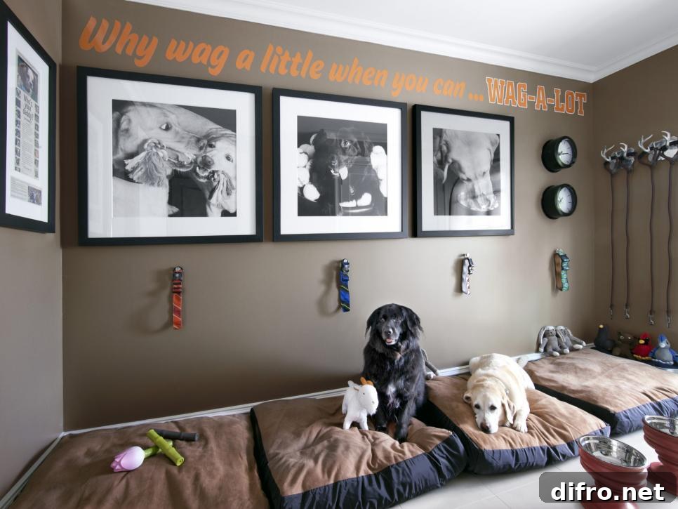 Whole room turned into a dog nook
