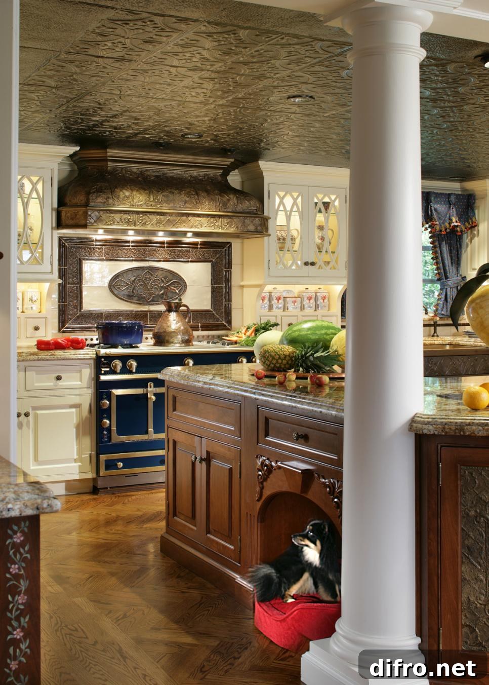 Dog nook under counter