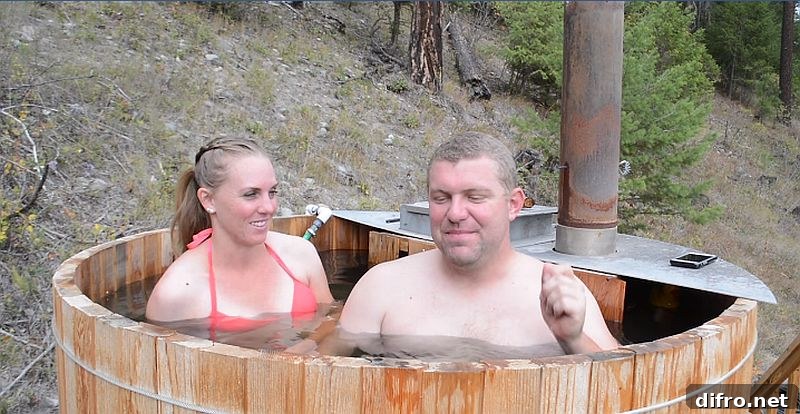 Cozy DIY cedar hot tub