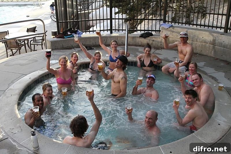 Custom inground hot tub in a modern backyard