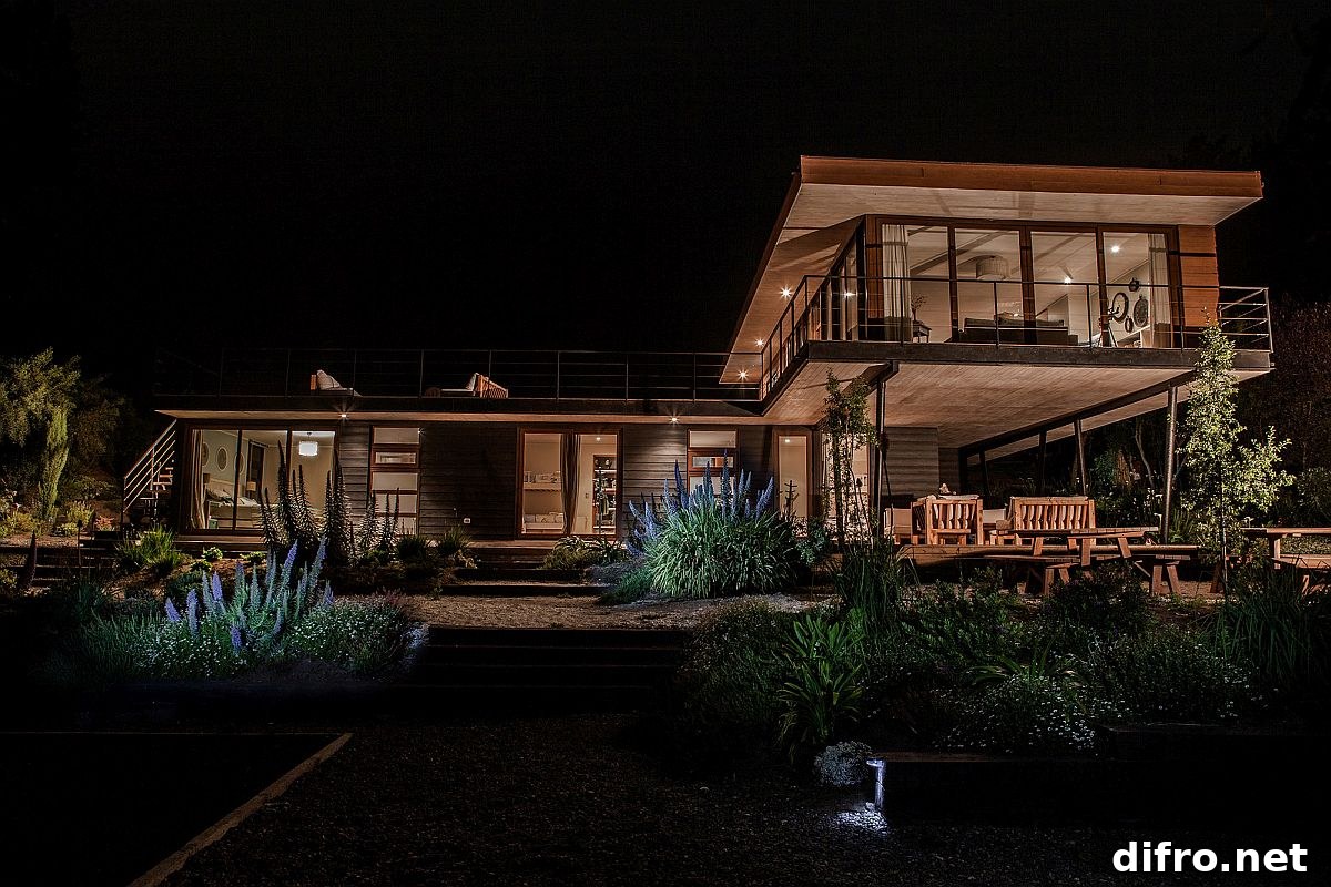 Night lighting around the house