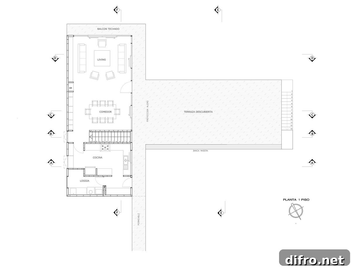 Floor plan of the lower level