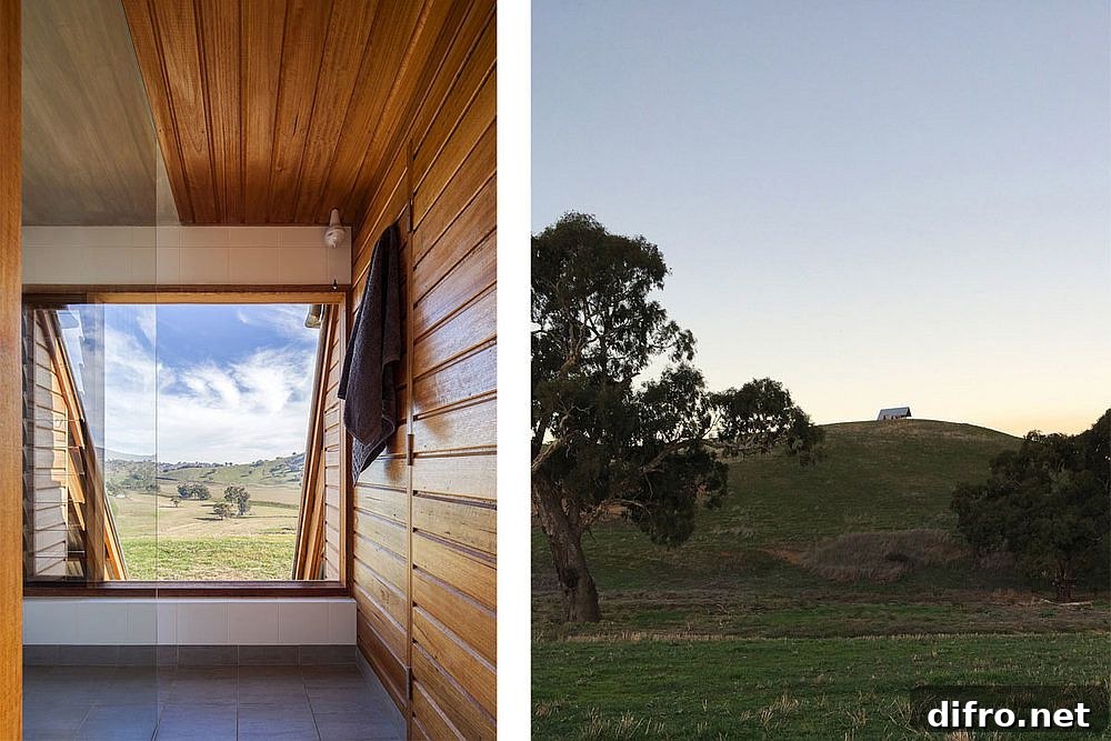 Vast estate around the cabin gives it a serene appeal