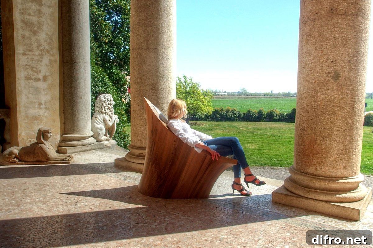 New Medieval armchair with a regal air