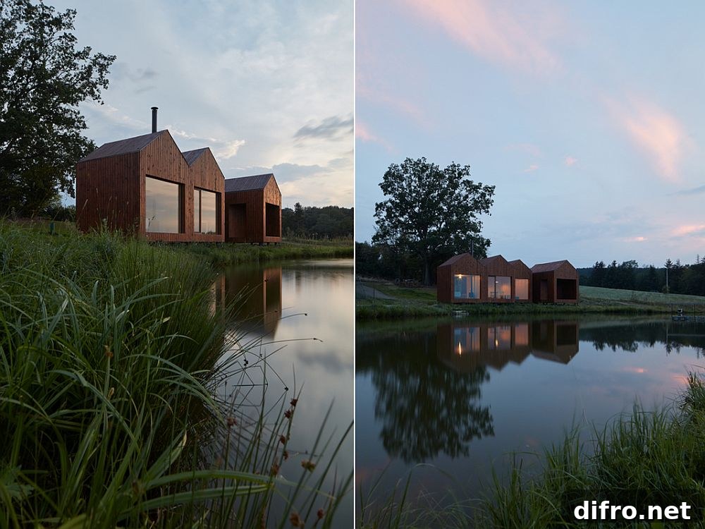 Cottage next to the pond in Czech Republic