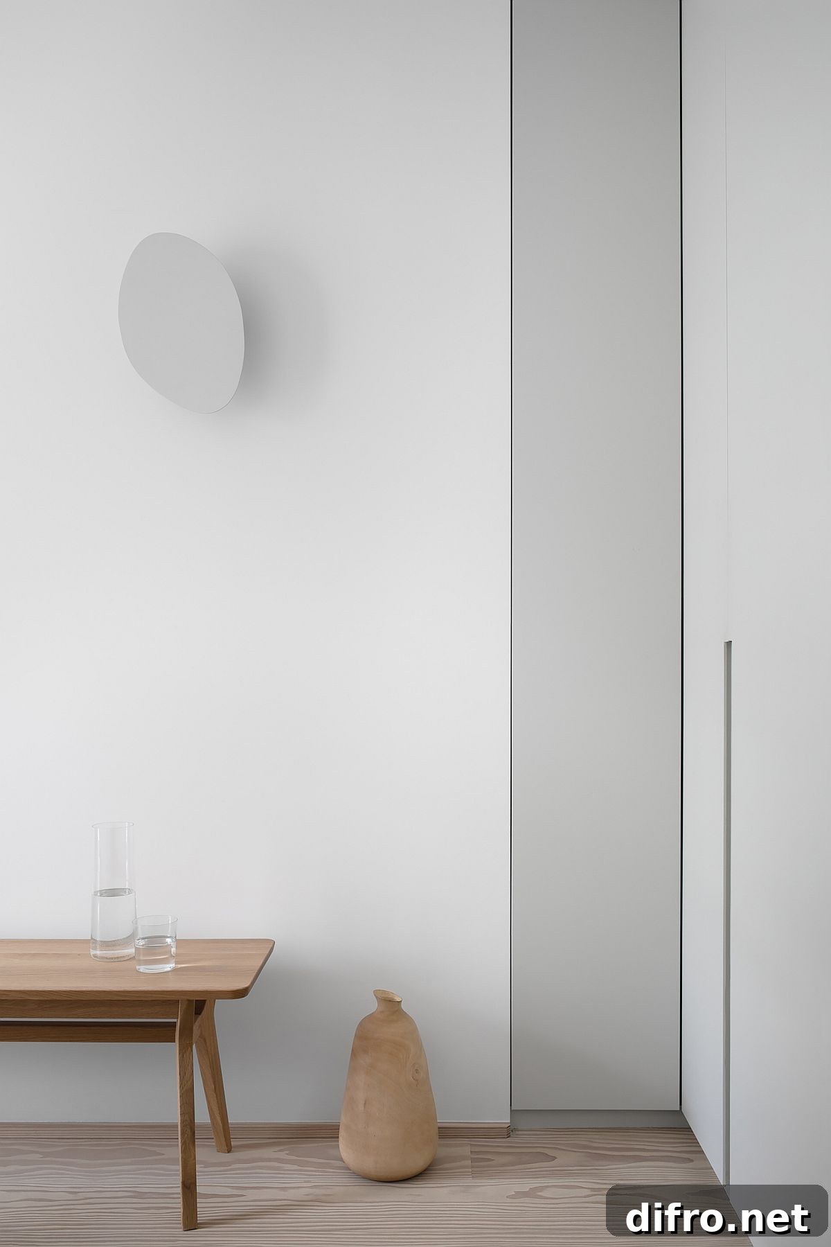 Contrasting textures and finishes