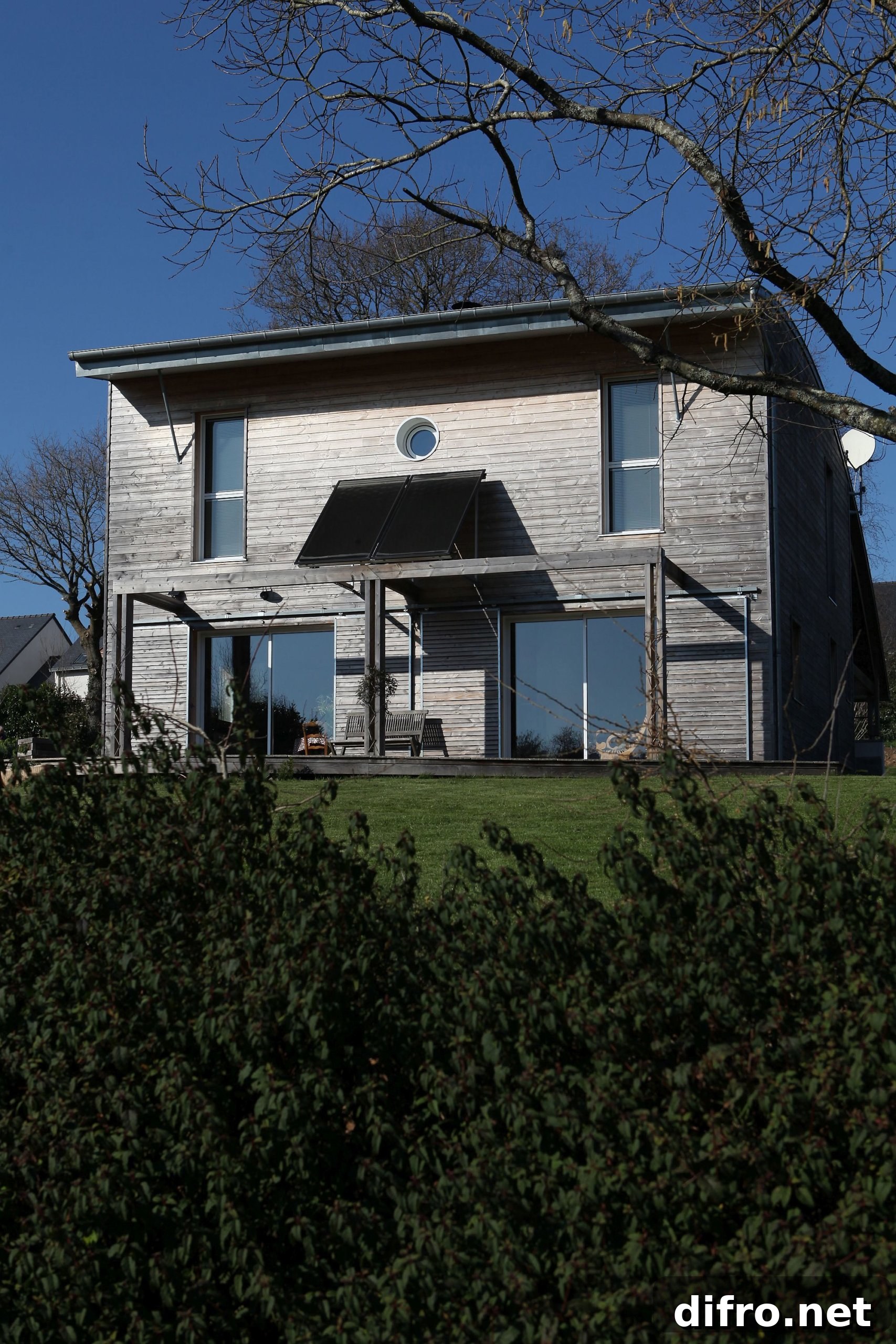 Natural gardens and greenery surrounding the house