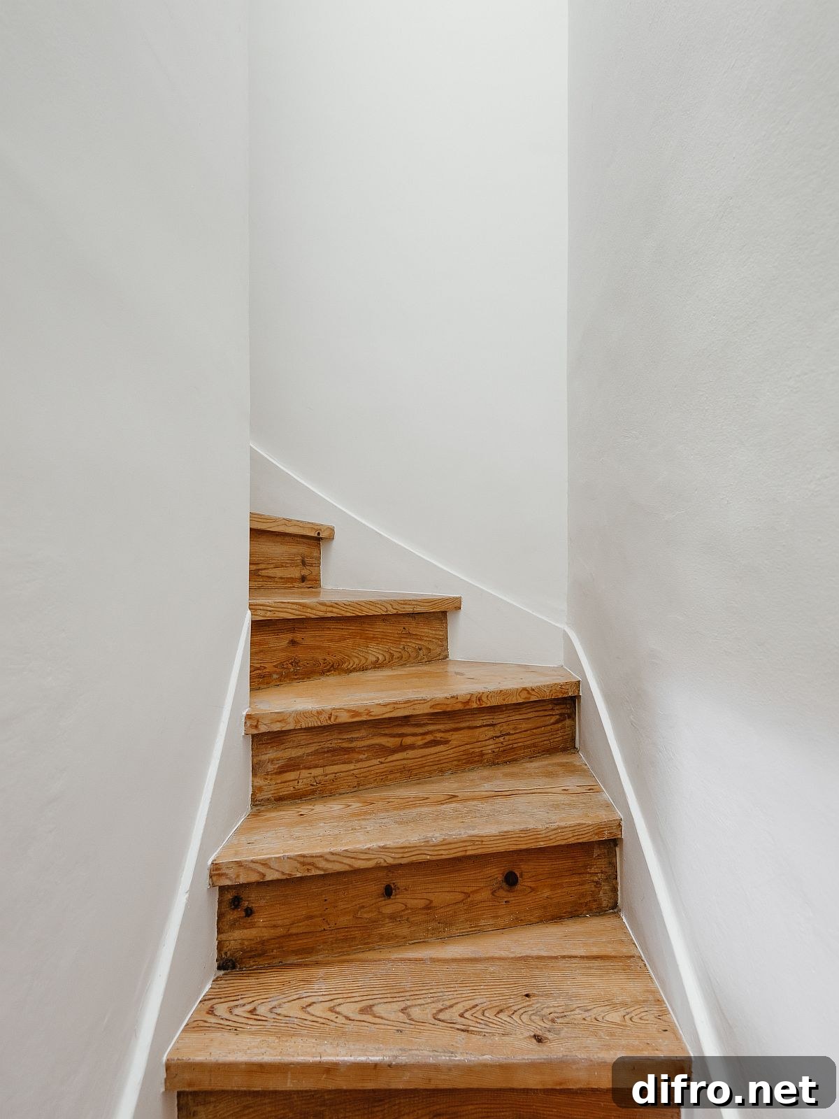 Small stairway to upper level