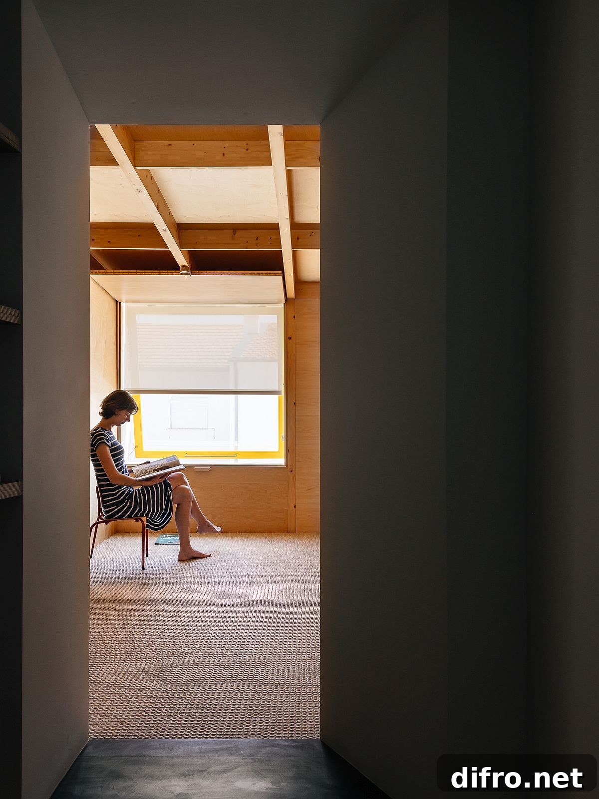 Light and spacious wood interior