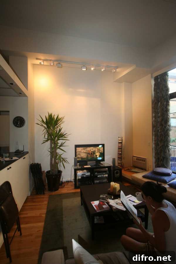 Before photo of living area
