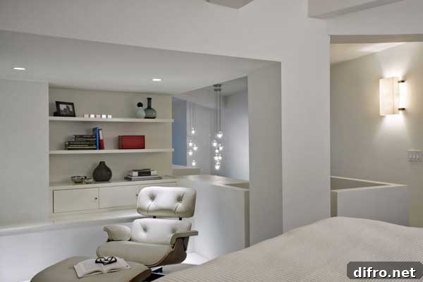 Natural materials and finishes in the loft
