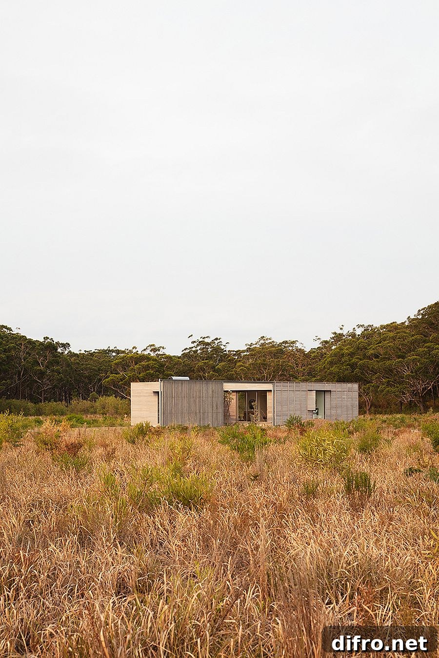 Sustainable modern prefab fits into any natural setting without leaving a major carbon footprint