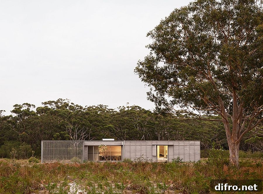 Modern Courtyard House for FABPREFAB brings sustainable design to the classic rural Aussie Home
