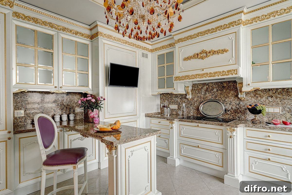 Ornate gold trims that convey classic Victorian opulence