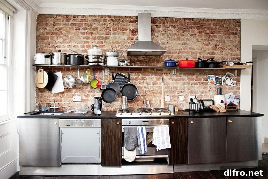 Using wall space with hooks, hangers and floating shelves
